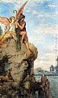 Gustave Moreau Paintings - Hesiod and the Muse by Gustave Moreau